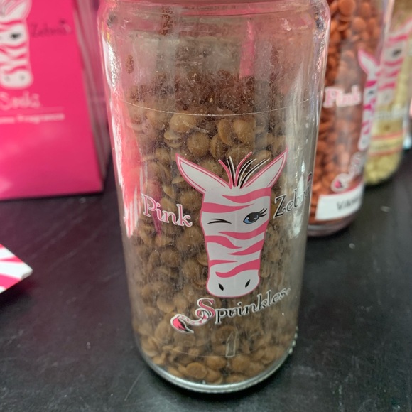 Whiskey Barrel Pink Zebra Sprinkles